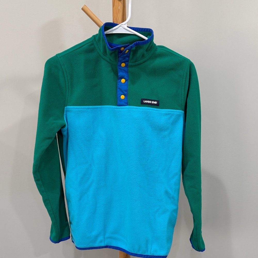 Lands' End Kids Snap Neck Pullover Fleece, size XL (14/16)